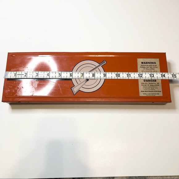 Vintage “Marble’s Gun Cleaning Kit” empty metal tin - Picture 13 of 13